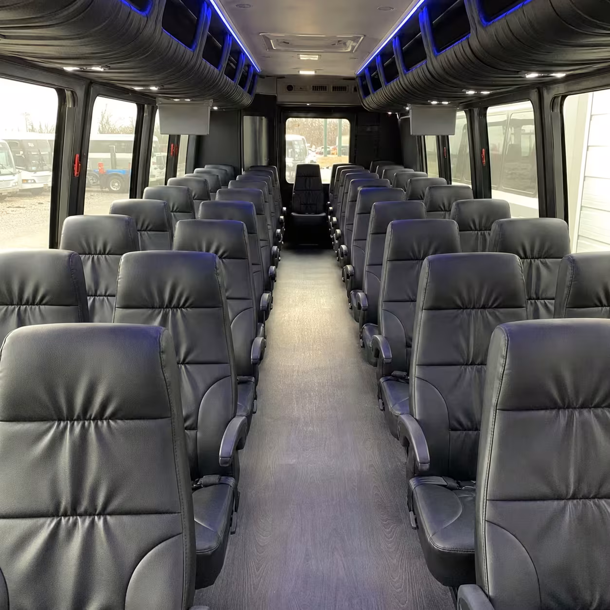 28 passenger minibus inside