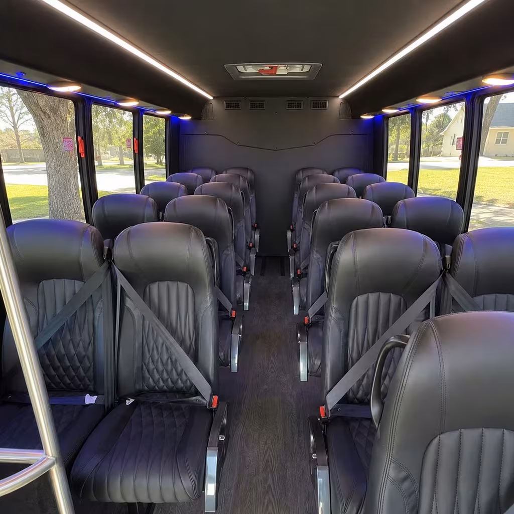 28 passenger minibus interior