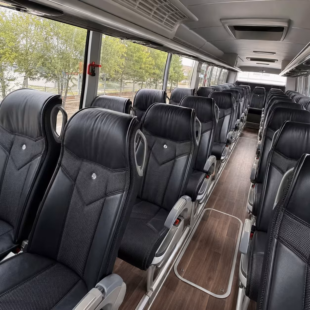 sandy springs charter bus interior