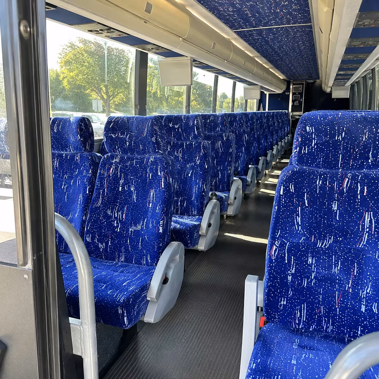 sandy springs charter bus rental interior