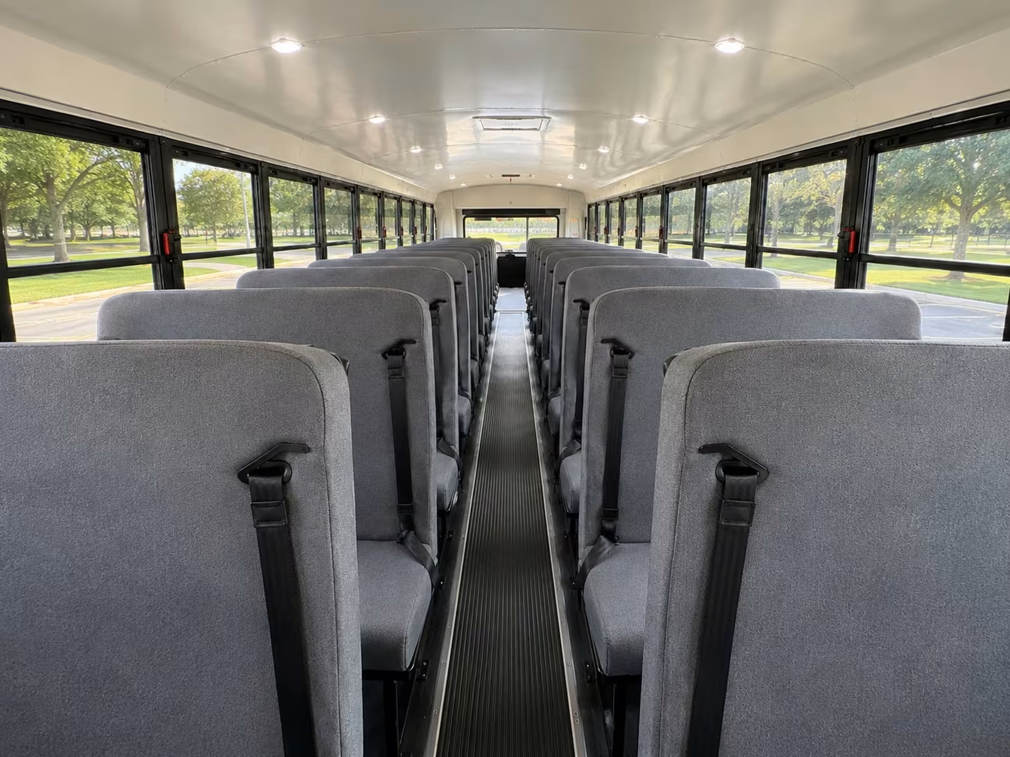 school bus inside