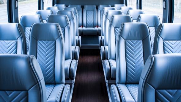 sandy springs 18 passenger minibus interior
