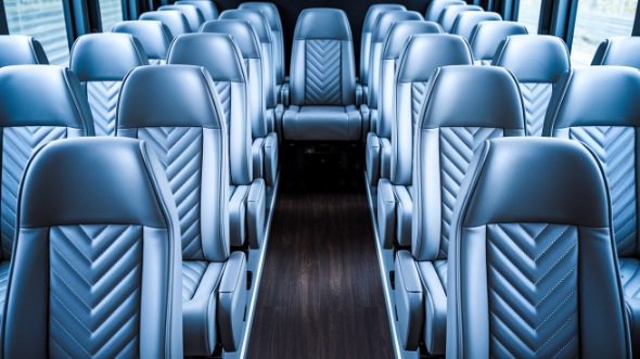 sandy springs 28 passenger minibus inside