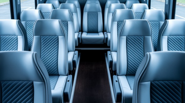 sandy springs 28 passenger minibus interior
