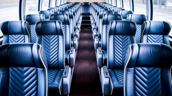 sandy springs 50 passenger charter bus inside