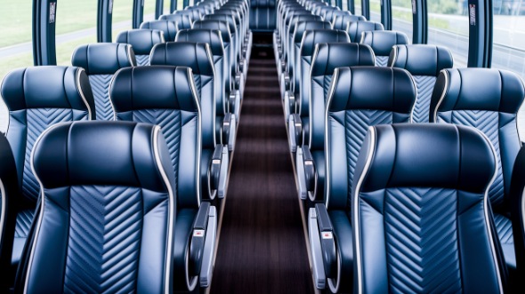sandy springs 54 passenger charter bus inside