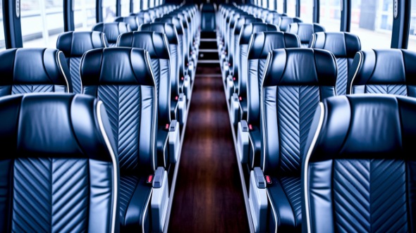 sandy springs 55 passenger charter bus inside