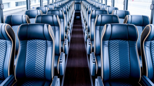 sandy springs 56 passenger charter bus inside