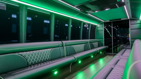 sandy springs party bus rental interior