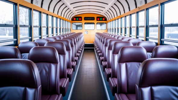sandy springs school bus rental interior